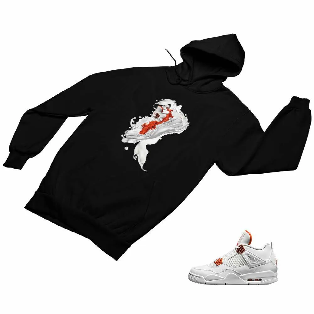 Jordan 4 Orange Matching Custom Designed Hoodies JD 4-23-10