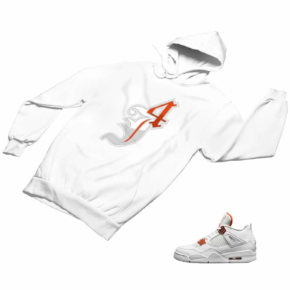 Jordan 4 Orange Matching Custom Designed Hoodies JD 4-23-1