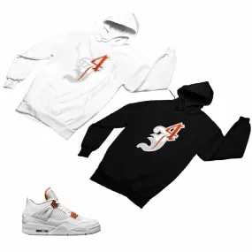 Jordan 4 Orange Matching Custom Designed Hoodies JD 4-23-1