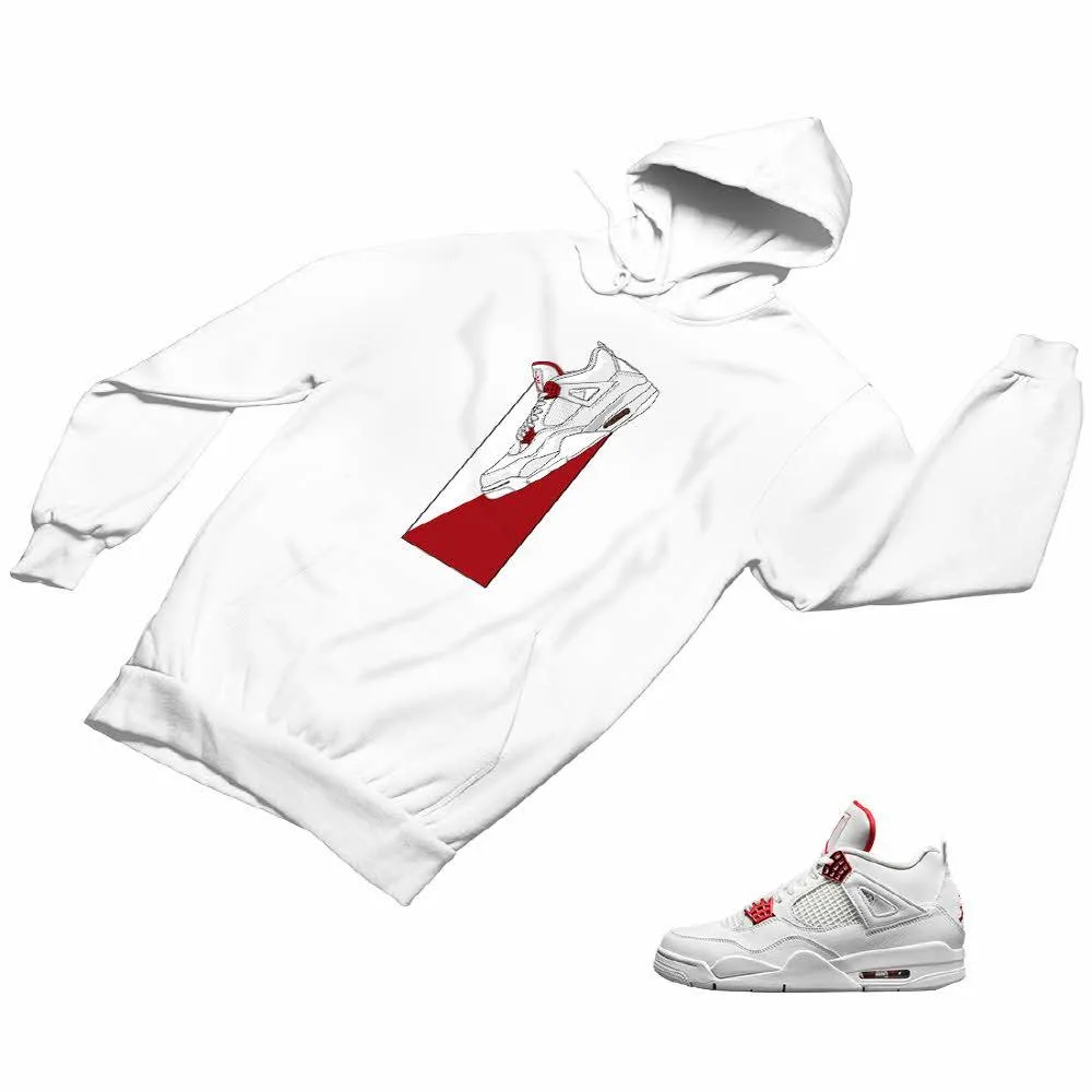 Jordan 4 Red Matching Custom Designed Hoodies JD 4-23-29