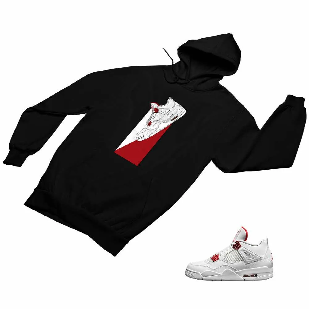 Jordan 4 Red Matching Custom Designed Hoodies JD 4-23-29