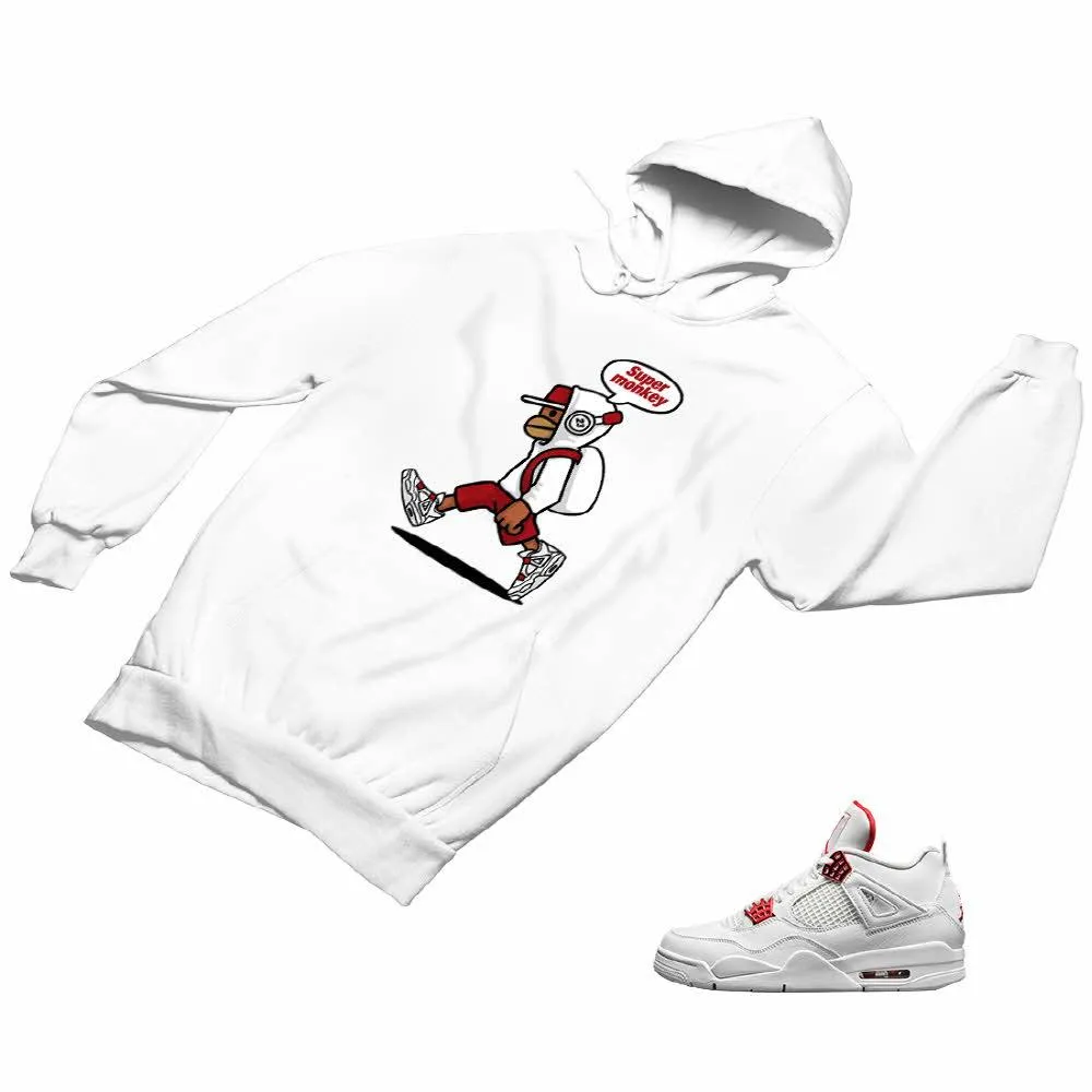 Jordan 4 Red Matching Custom Designed Hoodies JD 4-23-32