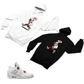 Jordan 4 Red Matching Custom Designed Hoodies JD 4-23-32