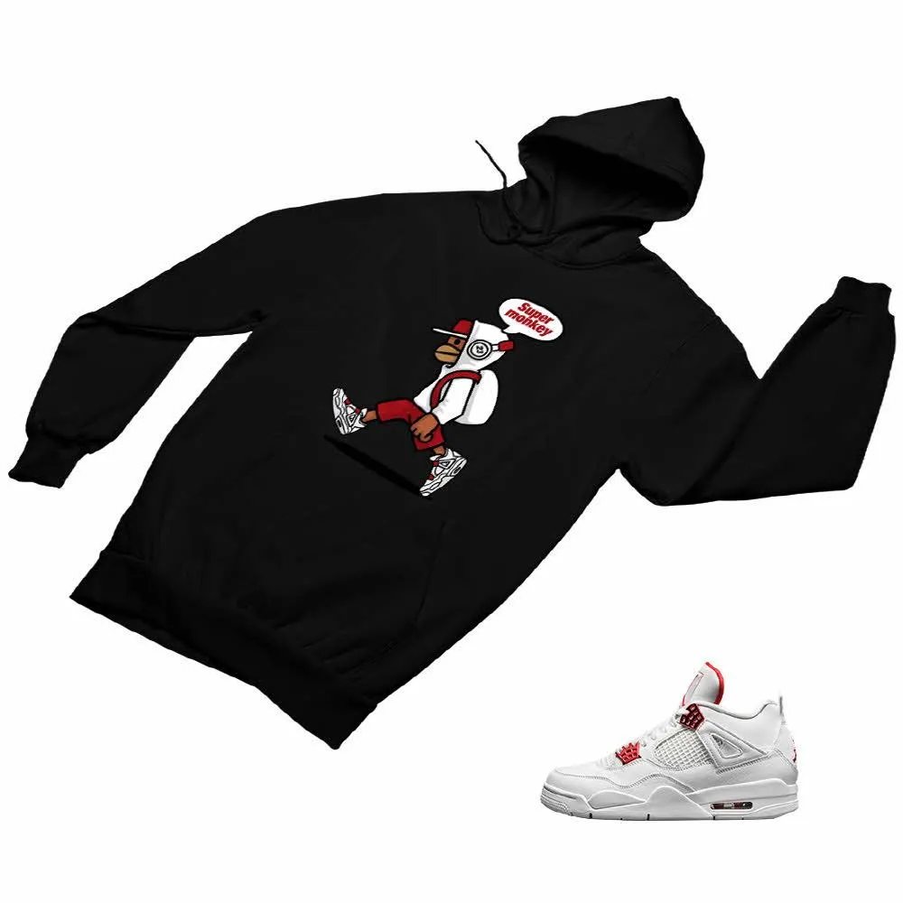 Jordan 4 Red Matching Custom Designed Hoodies JD 4-23-32