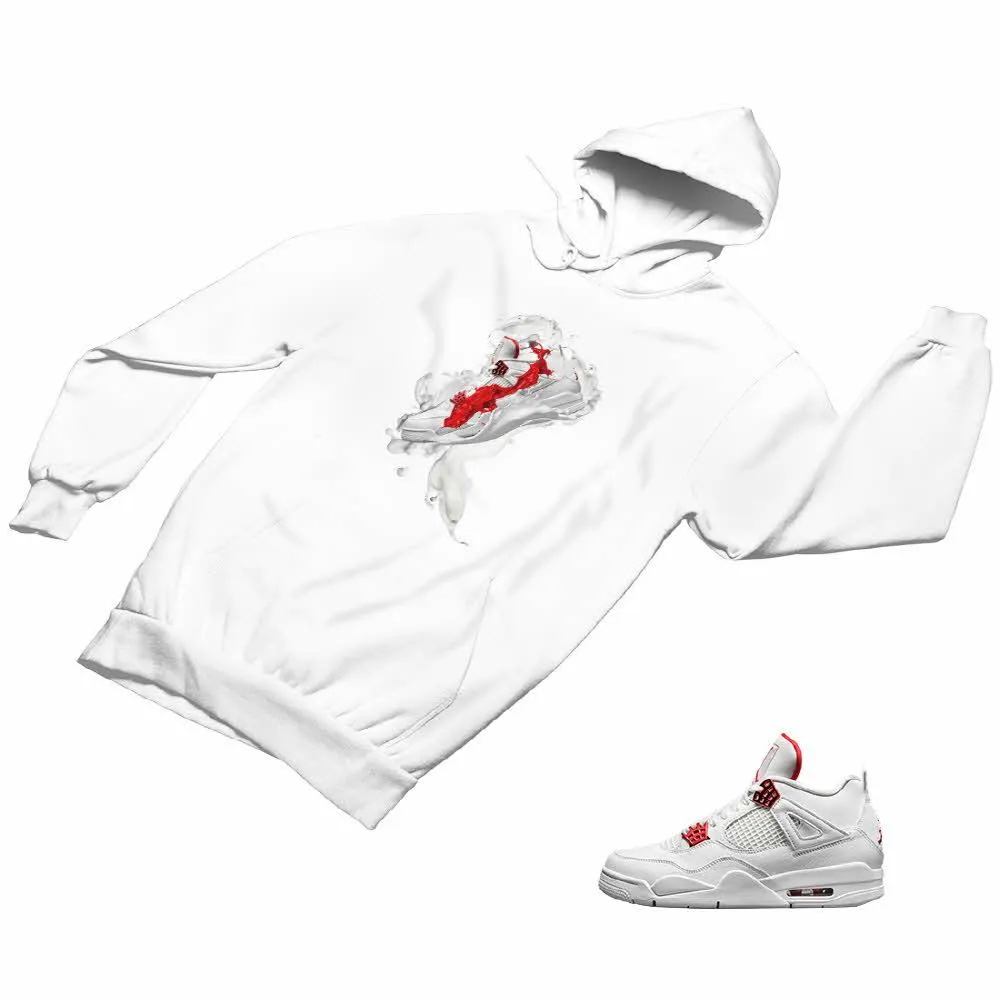 Jordan 4 Red Matching Custom Designed Hoodies JD 4-23-36