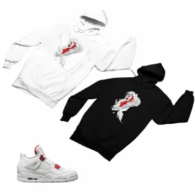 Jordan 4 Red Matching Custom Designed Hoodies JD 4-23-36