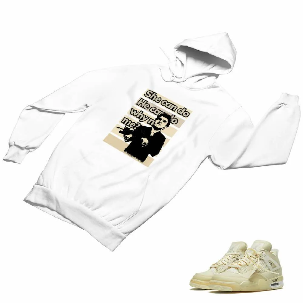 Jordan 4 Sail Matching Custom Designed Hoodies JD 4-24-25