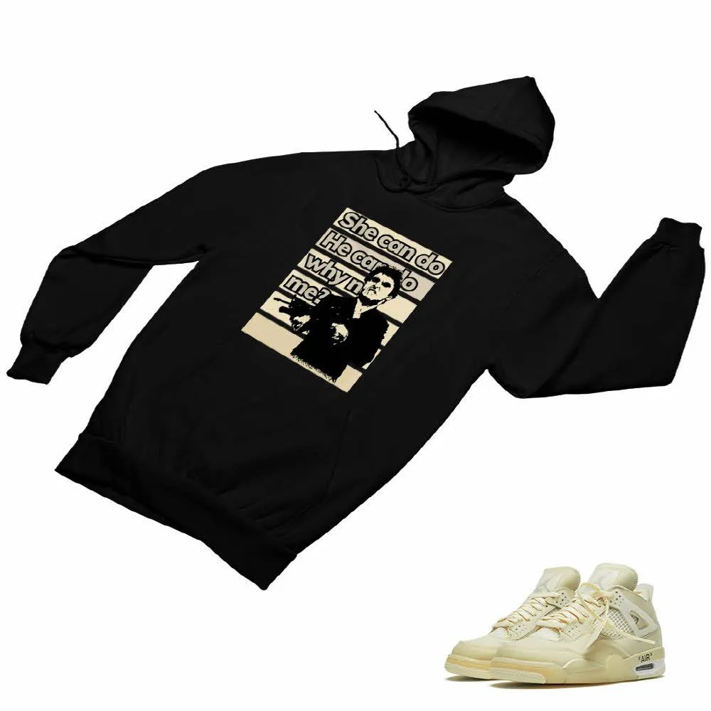 Jordan 4 Sail Matching Custom Designed Hoodies JD 4-24-25