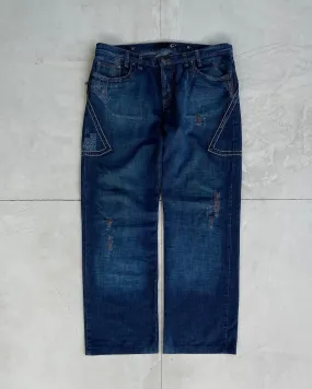 JUST CAVALLI DISTRESSED JEANS - W36