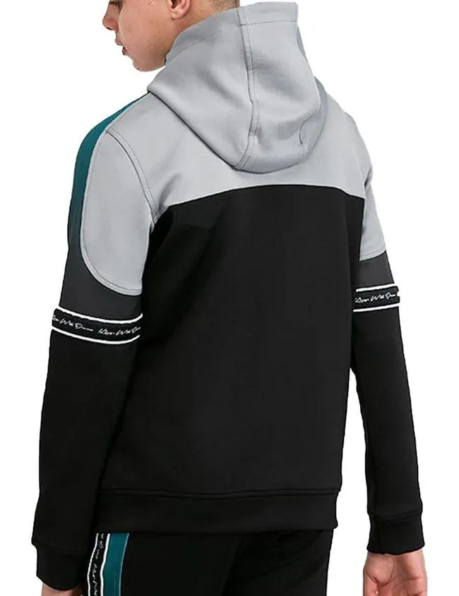 Kings Will Dream Juniors Skene Full Zip Hoody Black Grey Teal