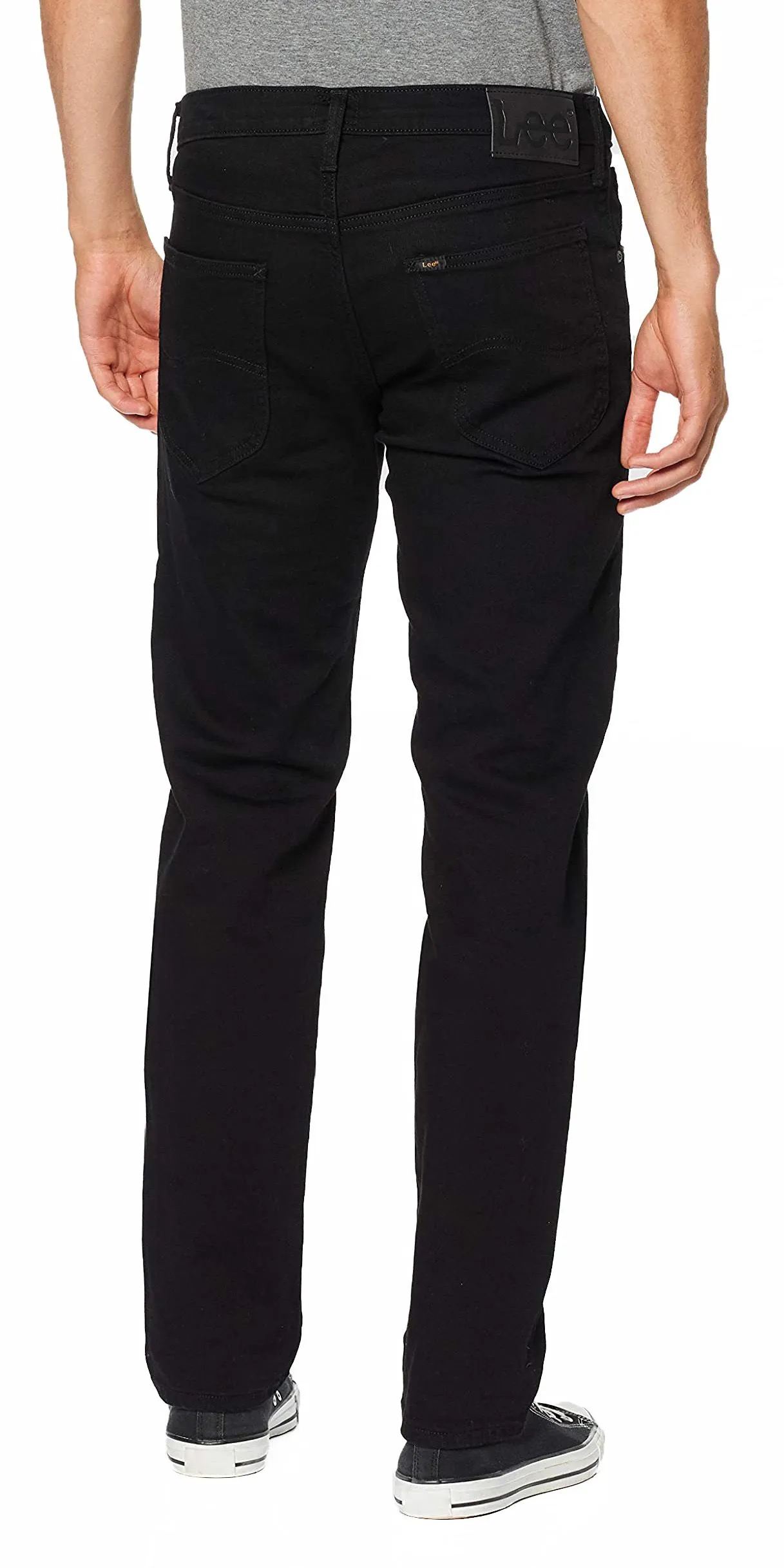 Lee Daren Zip Regular Straight Denim Jeans Black Rinse