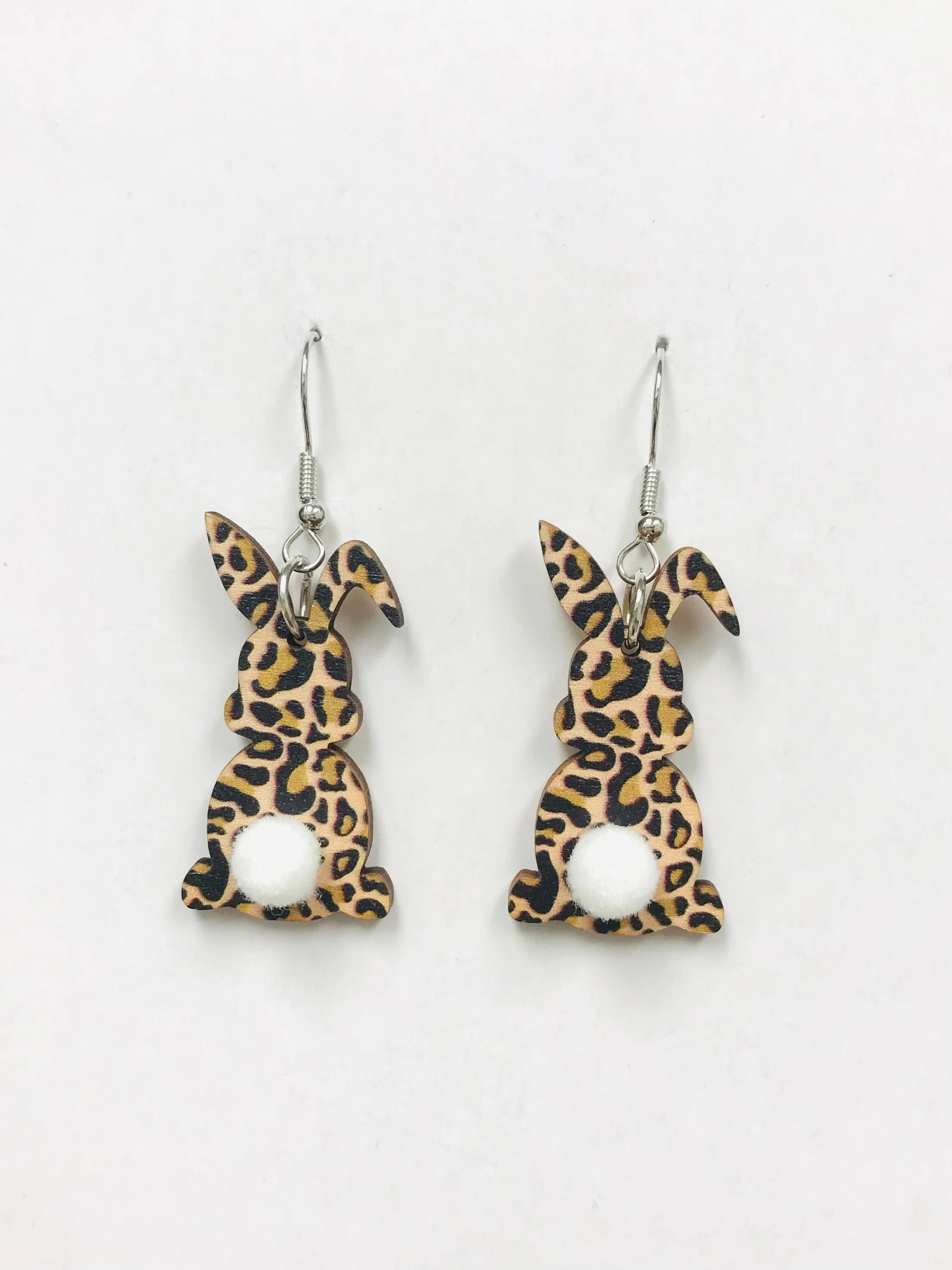 Leopard print Bunny Earrings