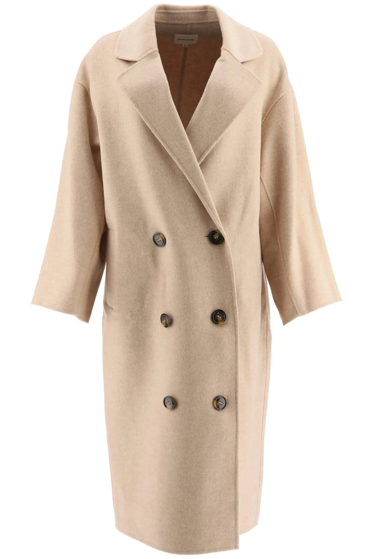 Loulou Studio Borneo Coat S Beige Wool,Cashmere