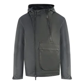 Lyle & Scott Dual Zip Hooded Black Jacket