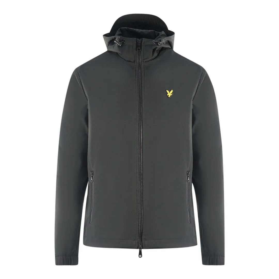 Lyle & Scott Texture Shell Black Jacket