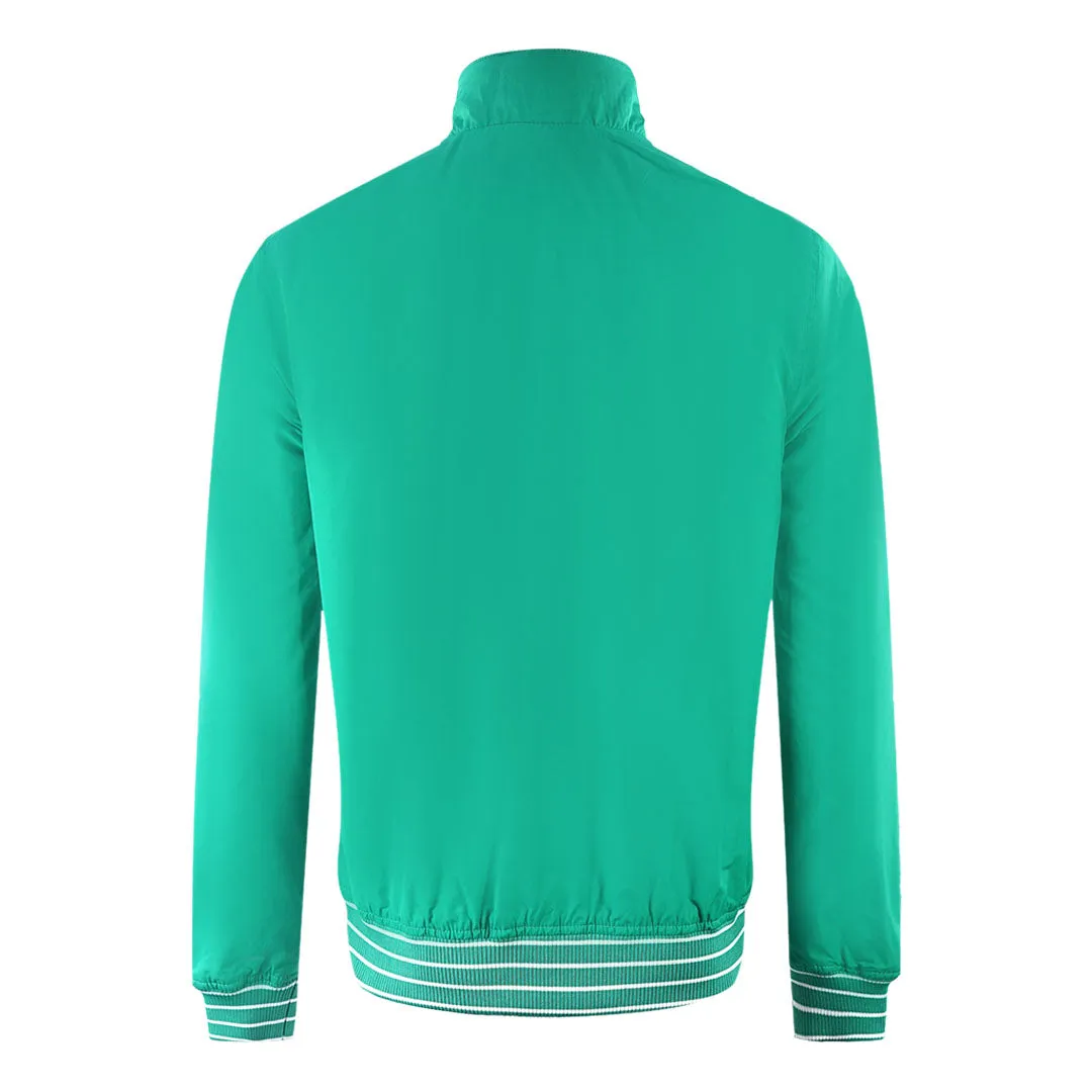 Lyle & Scott Tipped Funnel Neck Aqua Salt Jacket