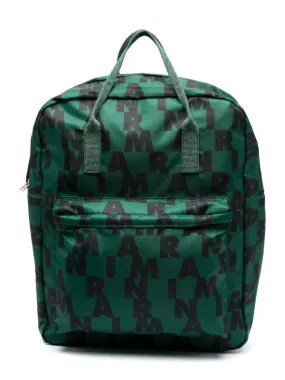 Marni Bag All Over Print Logo Green