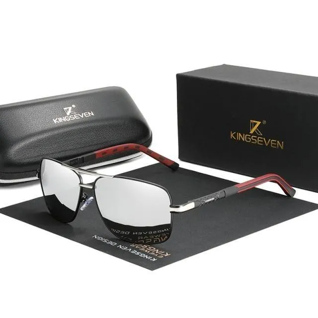 Men's Aluminum Frame UV400 Polarized Anti-reflective Driving Sunglasses