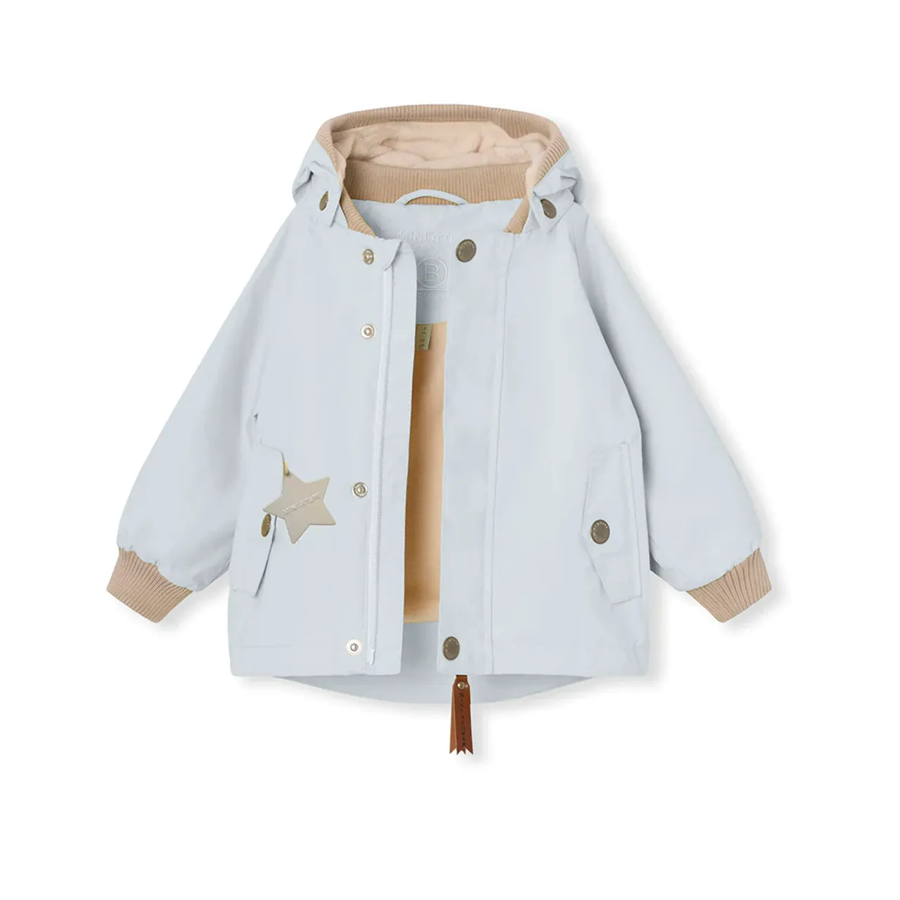 Mini A Ture Matwally Fleece Lined Spring Jacket. Grs 24SS Pearl Blue