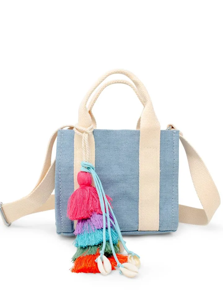 Mini Denim Tote Bag