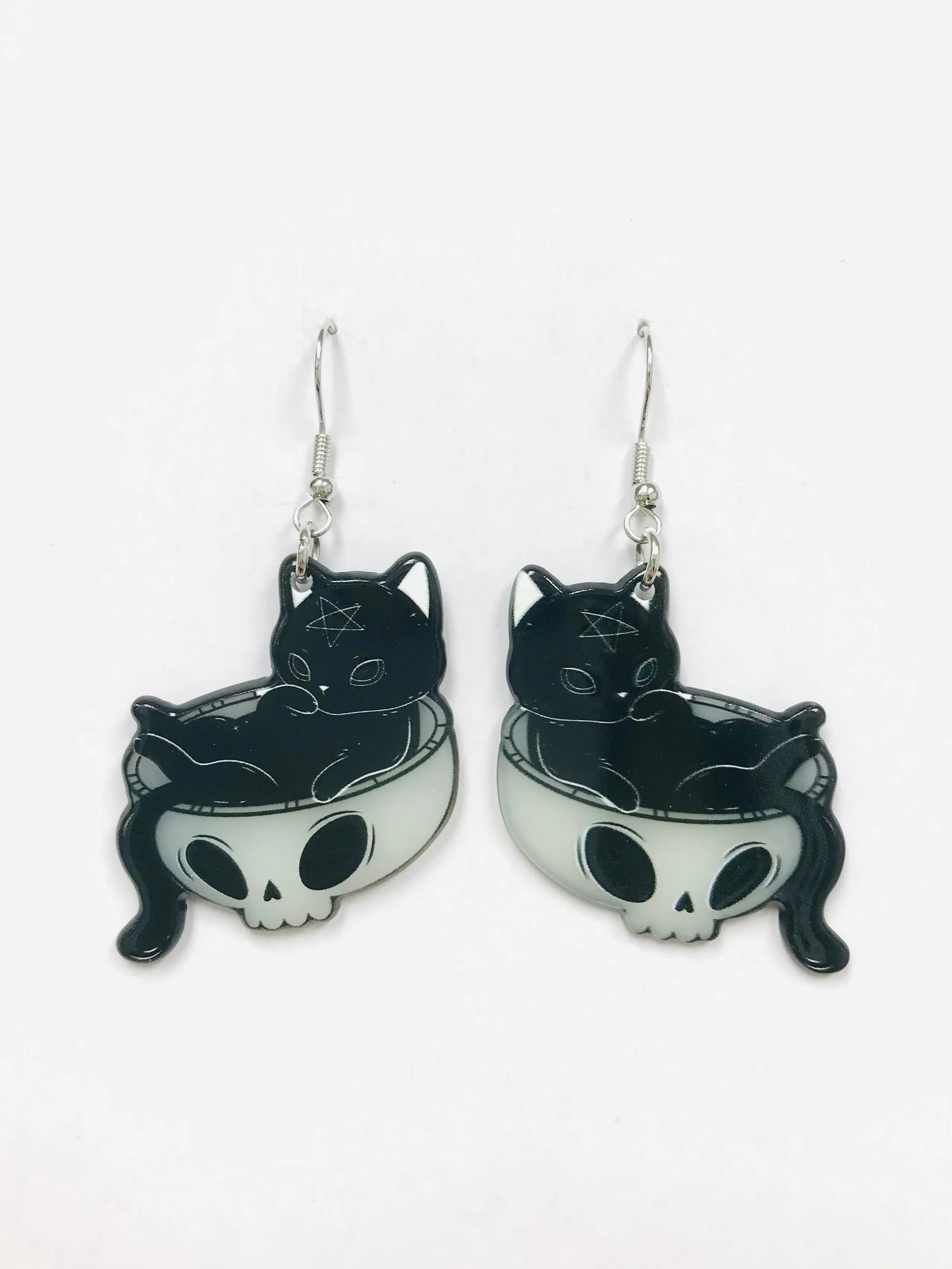 Mischief Wiccan Cat Earrings