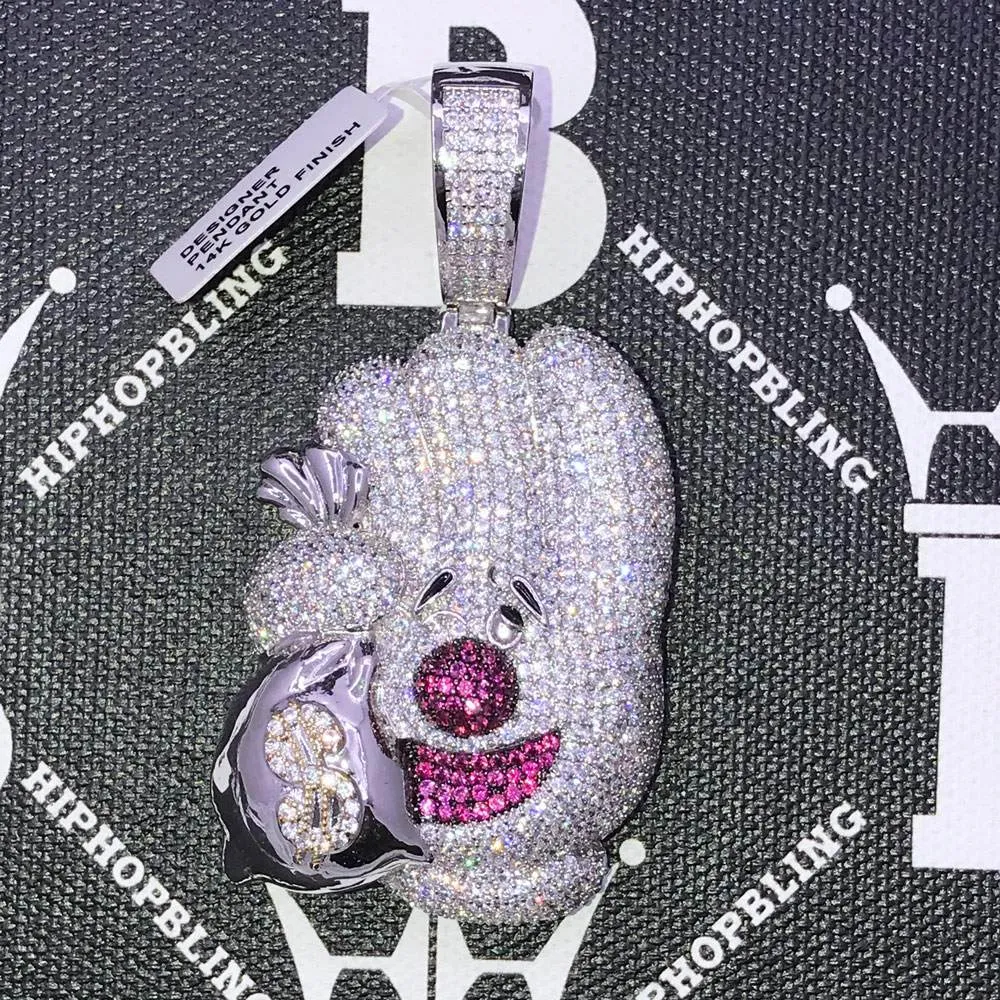 Money Glove CZ Hip Hop Bling Bling Pendant