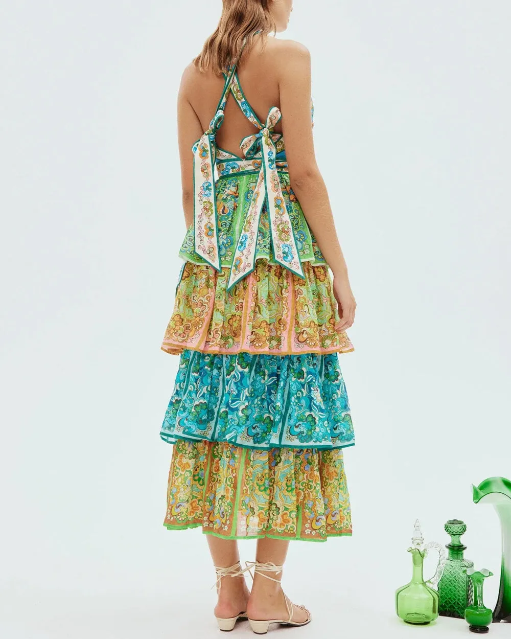 Multicolor Halter Dreamer Dress