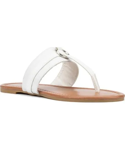 New York & Company Women's Julianna T-Strap Sandals