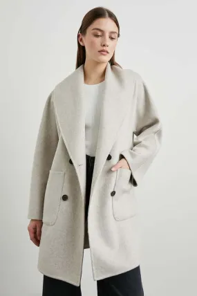 Nily Double Breasted Coat - Oatmeal