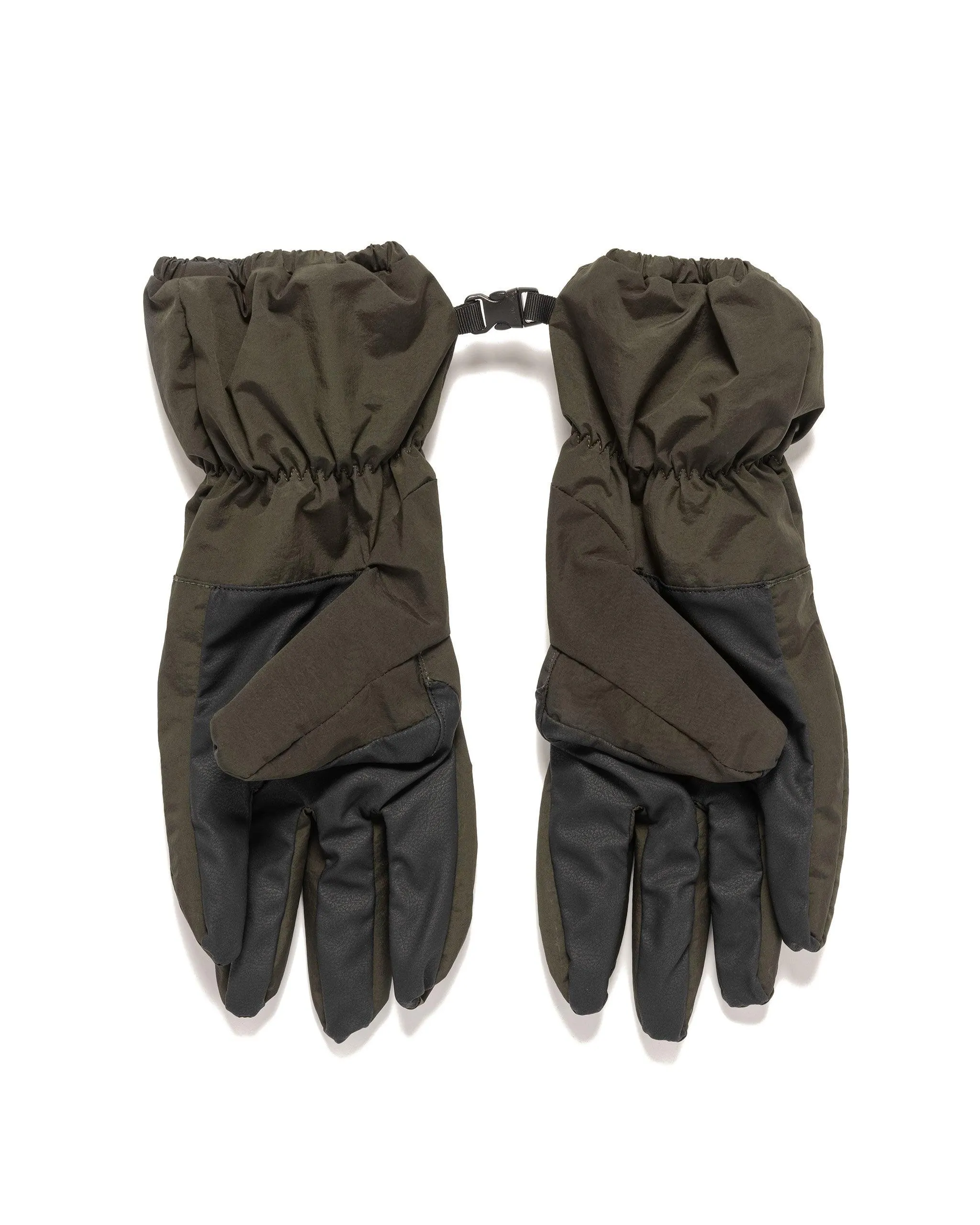 Nylon Metal Gloves In Econyl Regenerated Nylon Olive