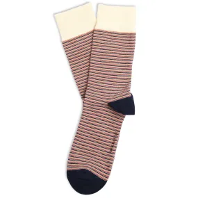 Originals Ultralight Stripes Organic Cotton Folehaven Apricot / Dyrehaven Rust / Navy / Off White