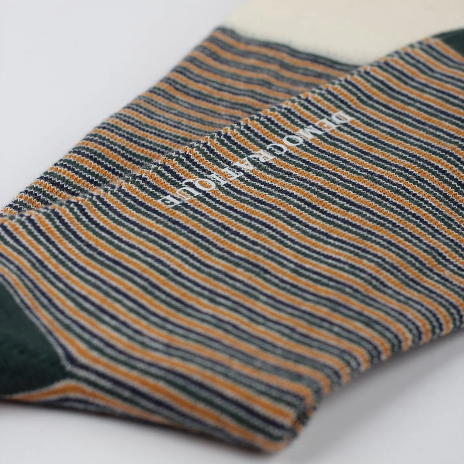 Originals Ultralight Stripes Socks Forrest Green / Honey / Navy / Off White