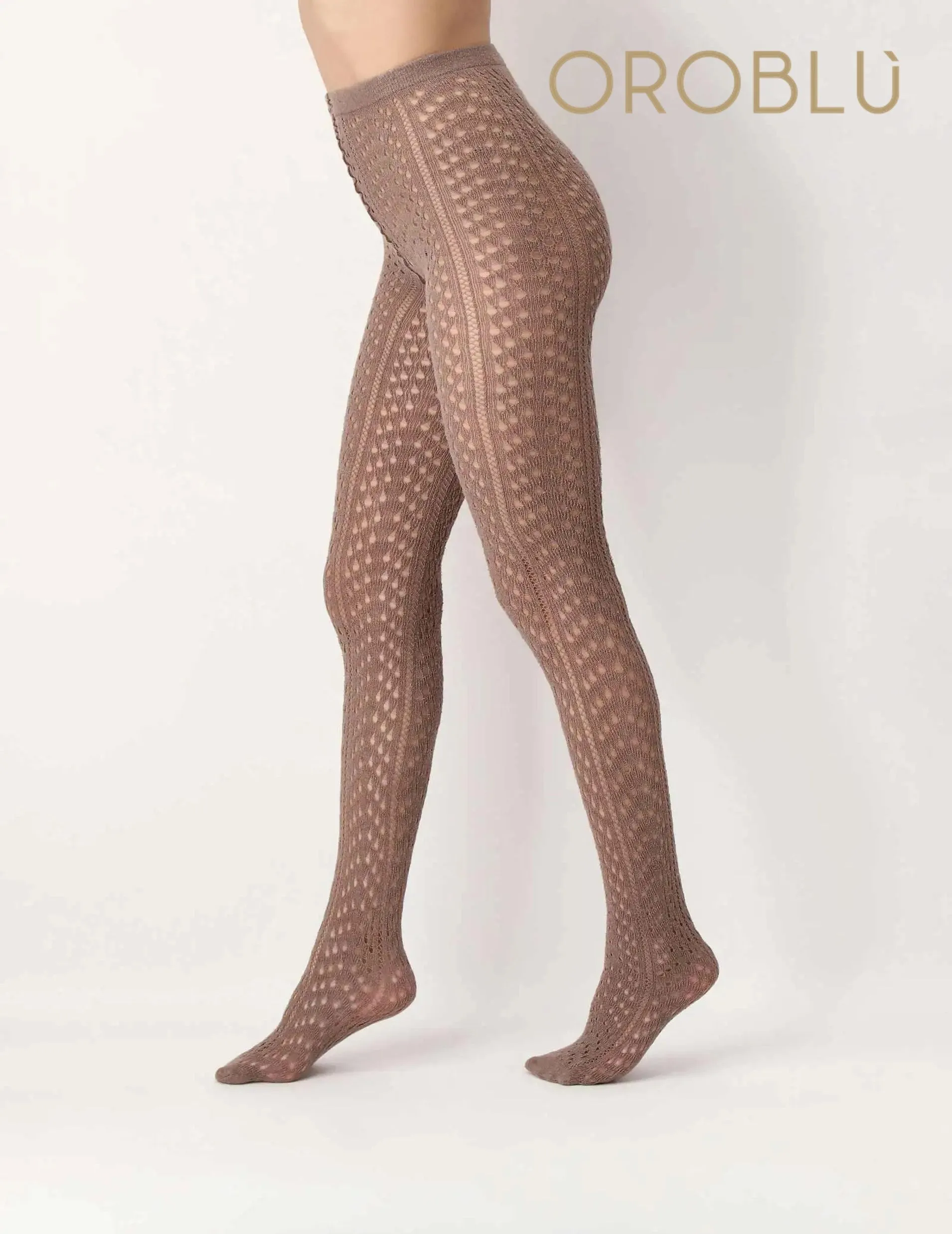 Oroblu Knitted Tights Toffee Melange