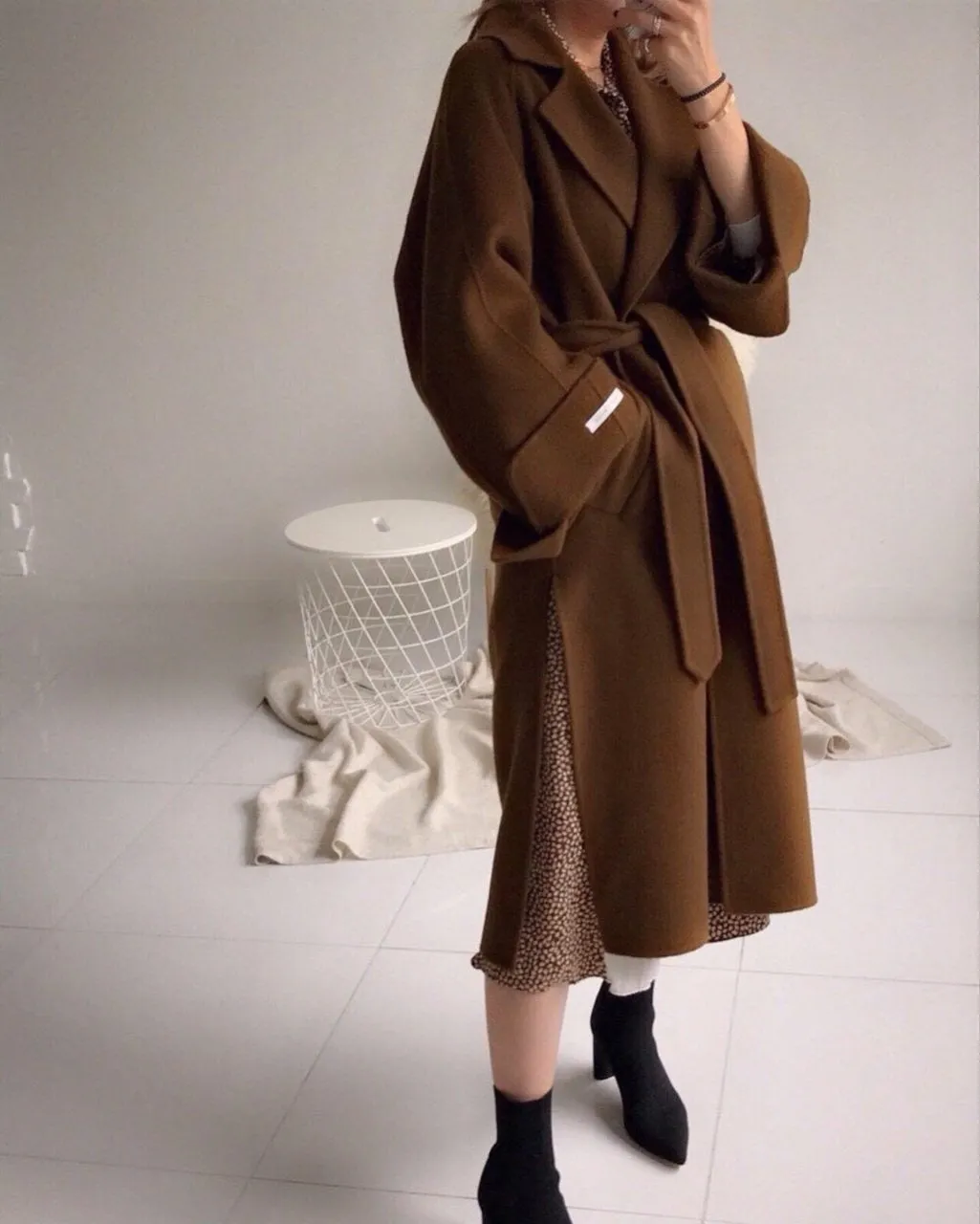 Oversized Wool Handmade Long Coat (3 Colors)