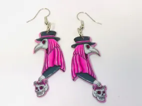 Plague Dr. Acrylic Earrings