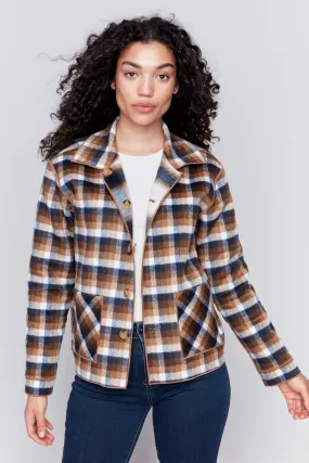 Plaid Reversible Short Jacket