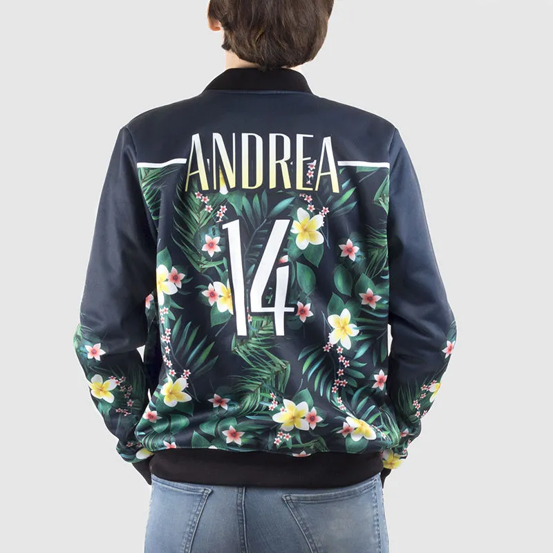 Printed Bomber Jacket Womens. Personalised Bomber Jacket UK