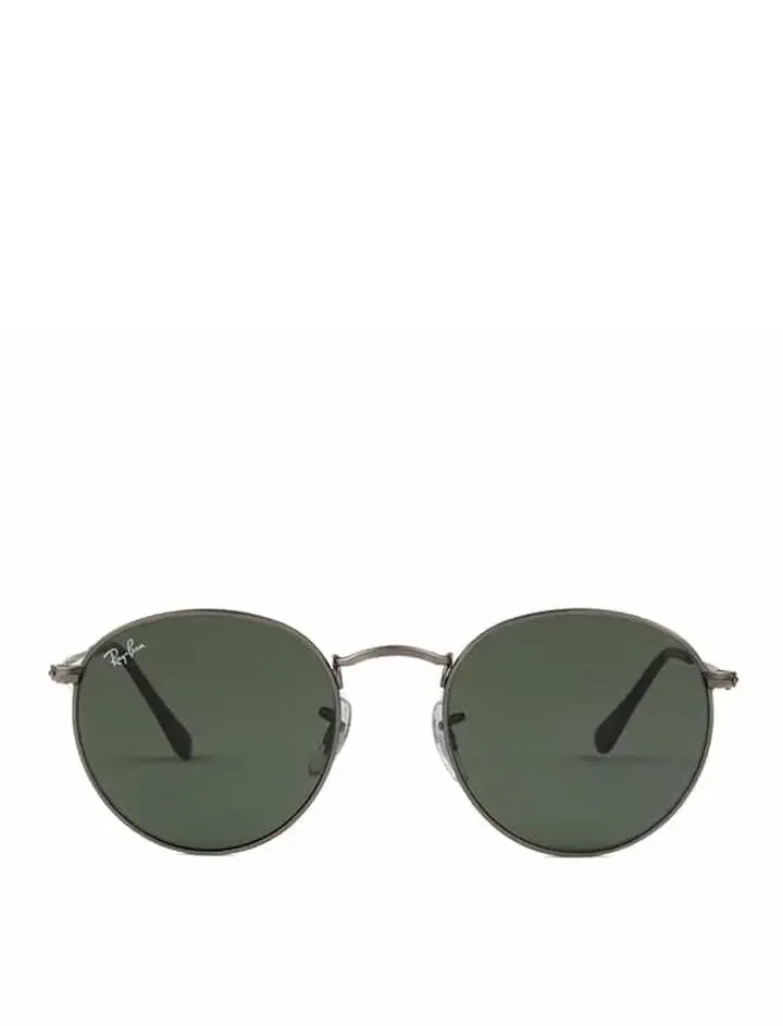 Ray-Ban RB3447 029 50 Round Metal Sunglasses Matte Gunmetal