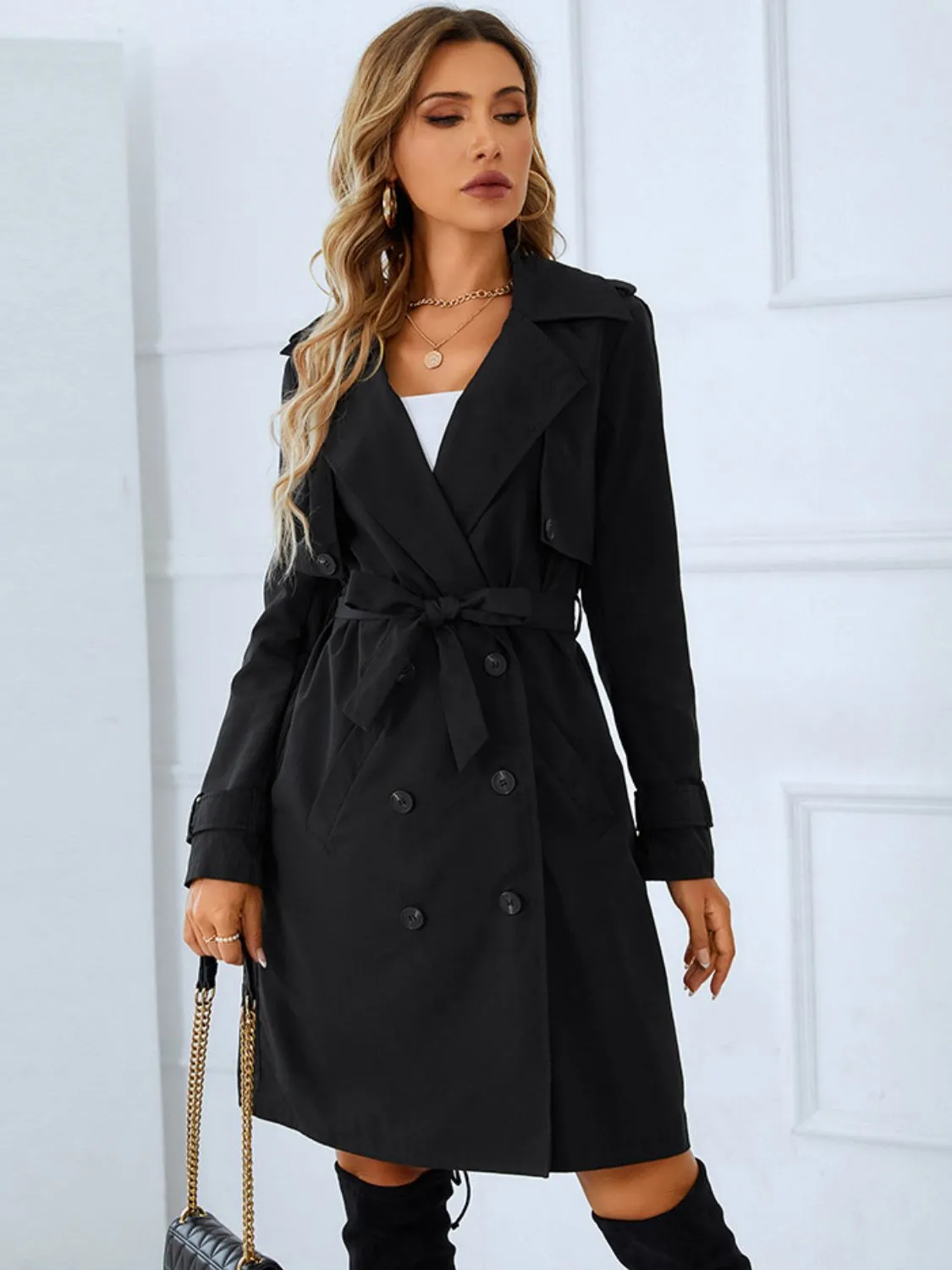 Rhys Double-Breasted Trench Coat