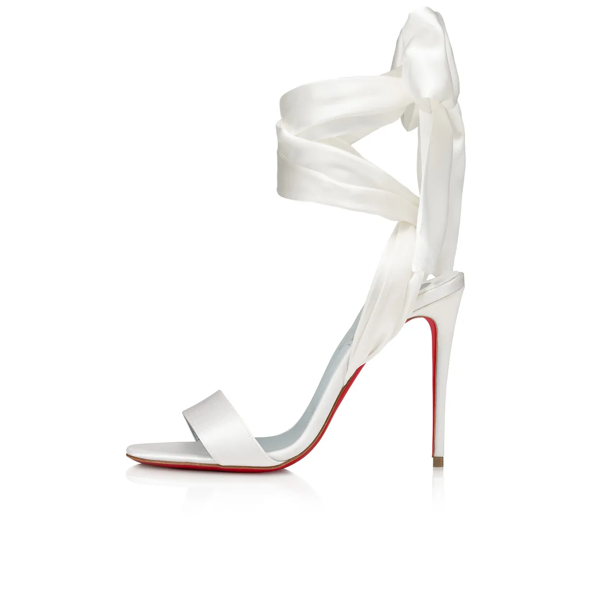 Sandale du Désert 100 mm Sandals - Crepe satin - Off white - Women