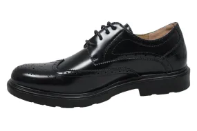 Scarpe francesine uomo Class nero vernice man's shoes calzature casual eleganti