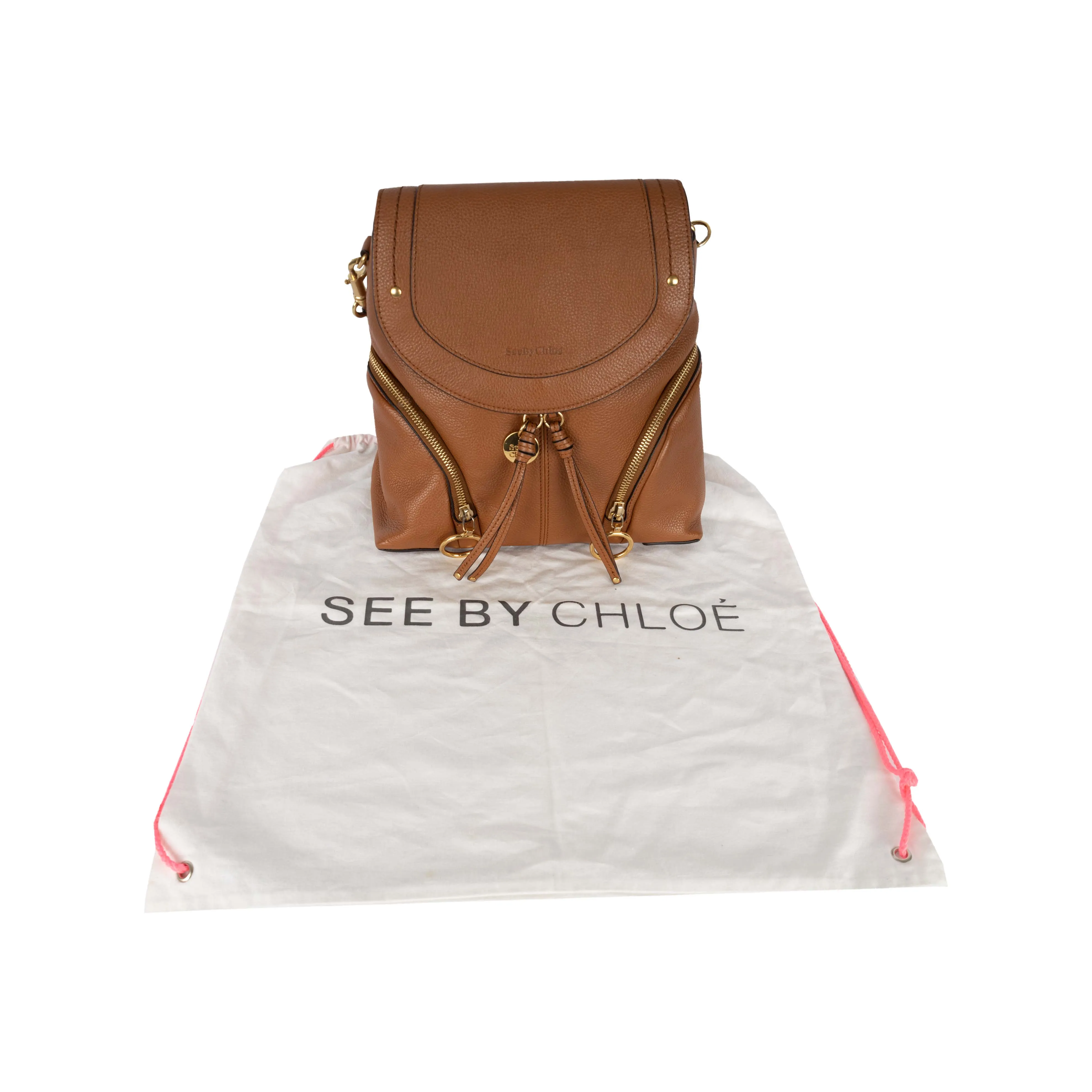 See By Chloe Brown Leather Backpack - '10s