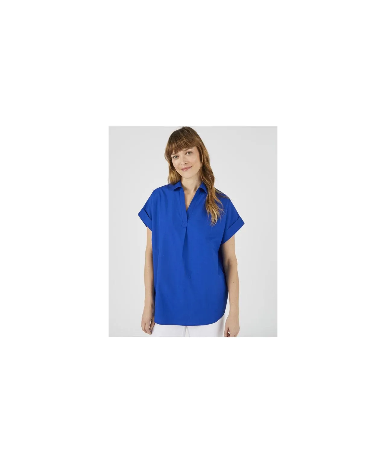 Short Sleeved Cool Cotton Blouse