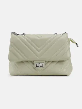 Shoulder Bag With Unique Quilted Exterior