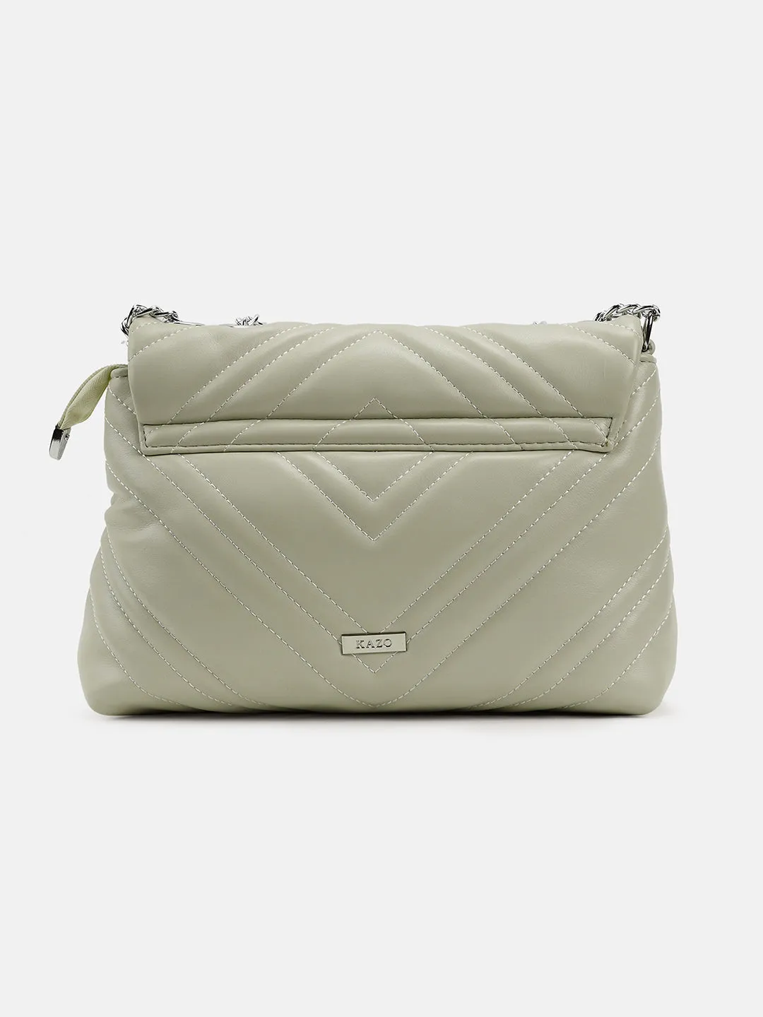 Shoulder Bag With Unique Quilted Exterior