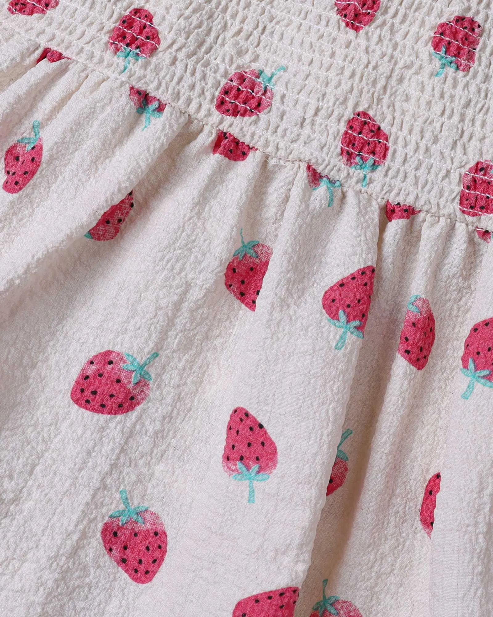 Smocked Strawberry Dress