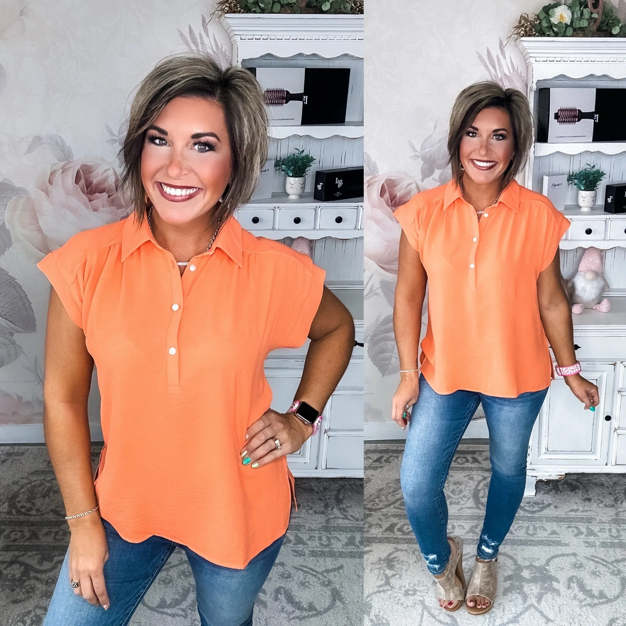 Story Of My Life Blouse - Persimmon