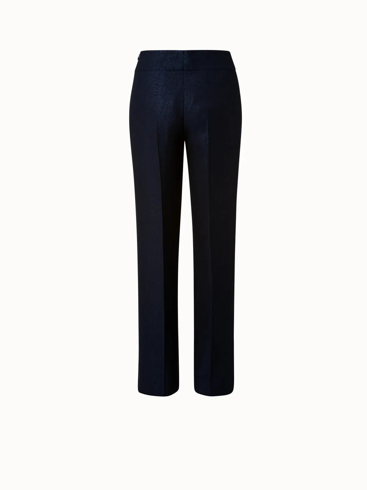 Straight Led Wool Lurex Pant