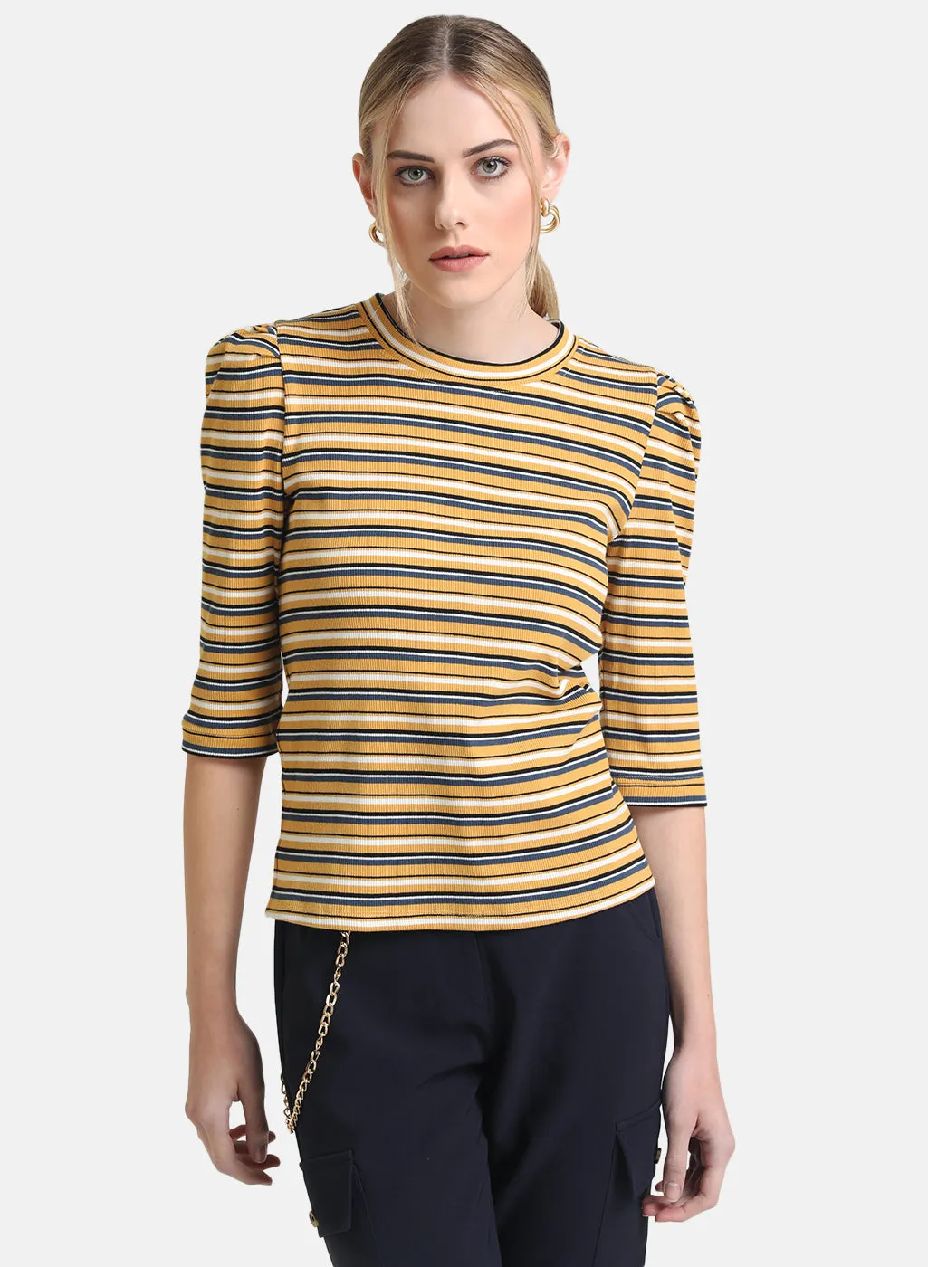 Striped Jersey Top