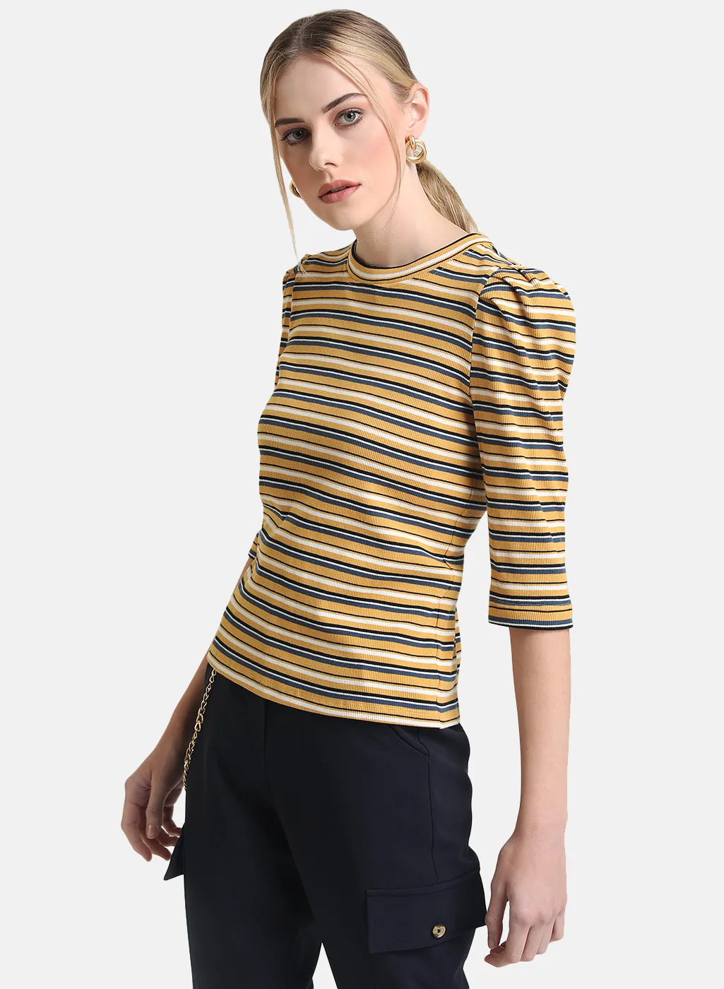 Striped Jersey Top